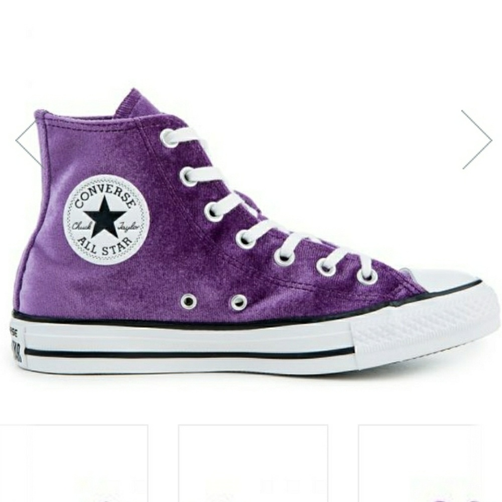 NWT Converse Chuck Taylor Purple Velvet High tops